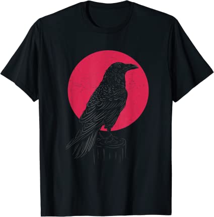 Black Crow Occult Japan Gothic Witchcraft Crow T-Shirt