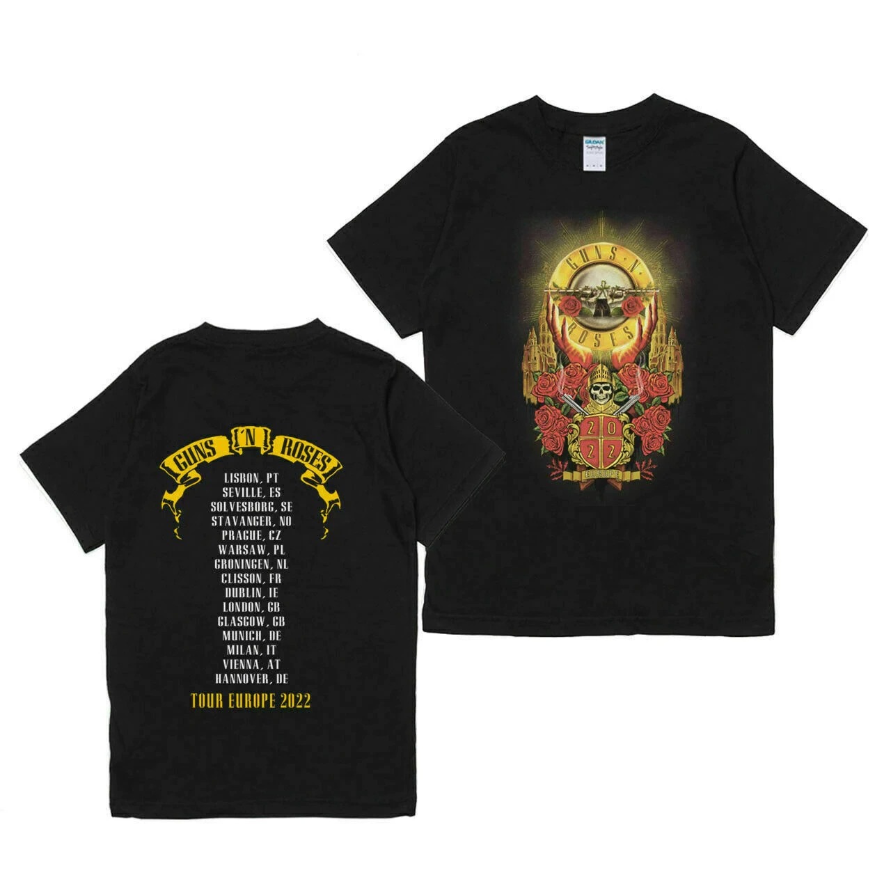 guns n' roses 2022 tour merch uk