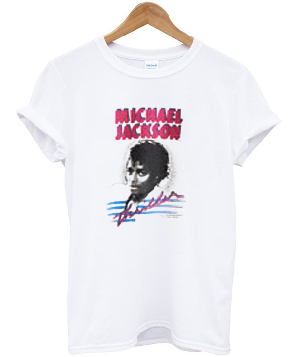 Michael Jackson T-shirt Hand Printed Silkscreen Screenprint 