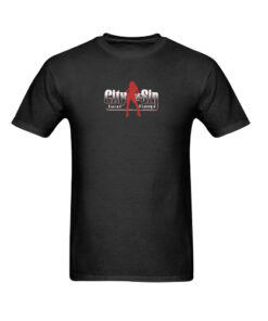 City Of Sin Casino Lounge T-Shirt Front black