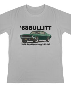 Steve McQueen 68 Bullitt Mustang t-shirt