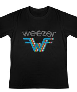 Weezer Multi Colored Stacked Logo T-shirt